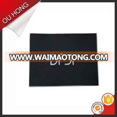 Popular Clothing Main Label Black Plain Polyester Designer Brand Label